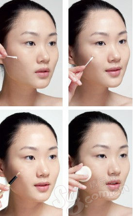 遮瑕痘痘的工具及手法
