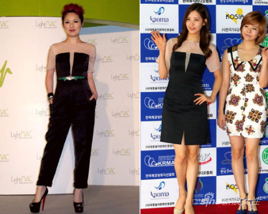 杨千嬅徐贤撞衫