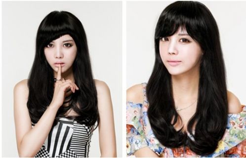 斜刘海营造的视觉效果