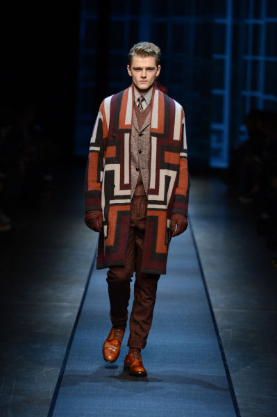 CANALI 2013秋冬系列-装饰派艺术细软羊毛大衣