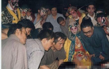 陈凯歌《霸王别姬》片场照