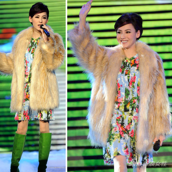 赵雅芝穿皮草登春晚被批
