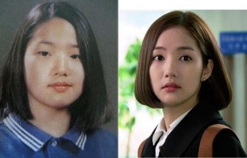 (朴敏英整形前后对比照)