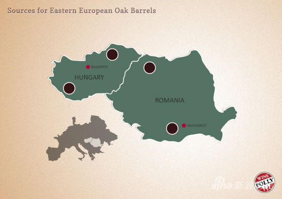 匈牙利和东欧橡树与法国橡树属于同一个橡树品种。