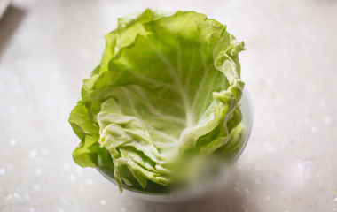 步骤二、切卷心菜
