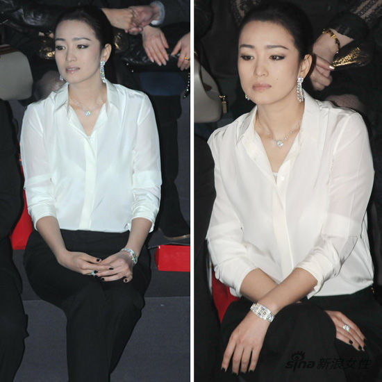 巩俐在爱慕秀场