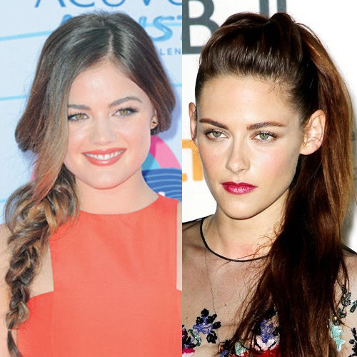 明星示范心机马尾辫