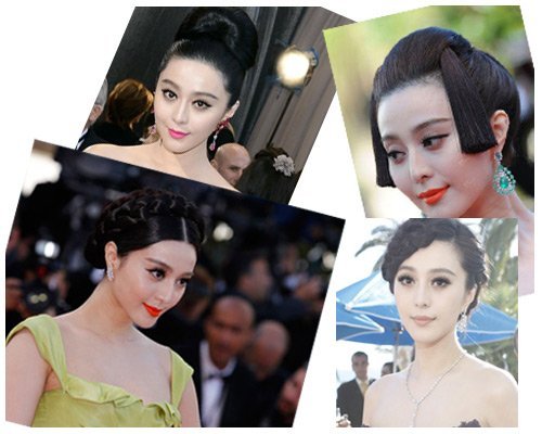 范冰冰发型百变