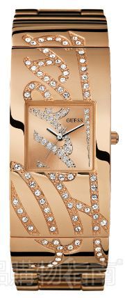 Guess 金色宝石镶嵌手环腕表
