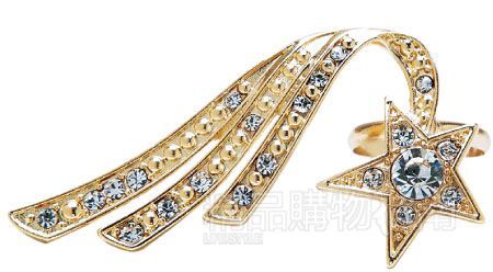 　　流星造型钻石戒指/Solange