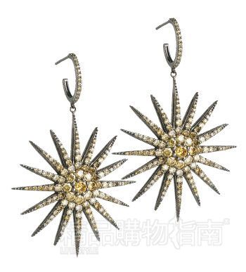 　　星形钻石耳环/Bochic