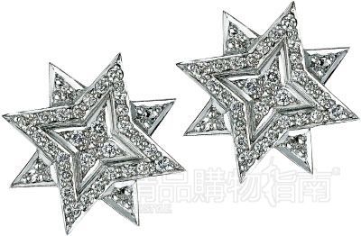 　　星形钻石耳钉/Ana de Costa