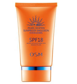【欧诗漫/OSM 珍珠美白防晒乳SPF18清爽型】
