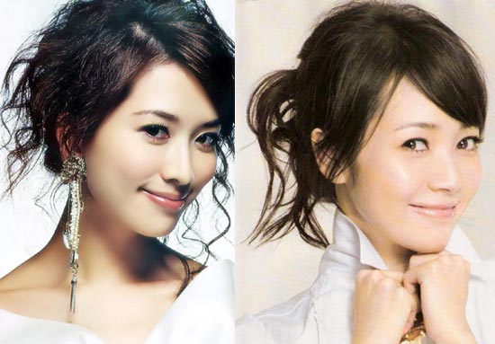 组图:侯佩岑林志玲发型pk 谁是台湾第1美女