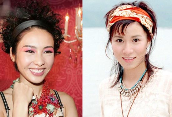 组图黎姿vs佘诗曼妖娆发型大比拼3