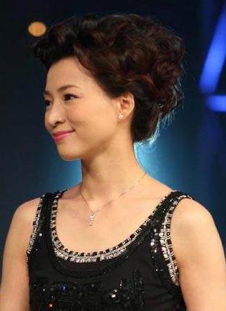 组图明星发型知性女主持董卿11款优雅美发6