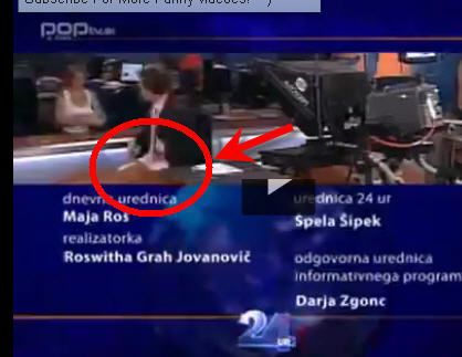 斯洛维尼亚一名男主播近日竟然穿内裤上场