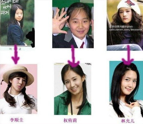 少女时代众成员的惊人变化。