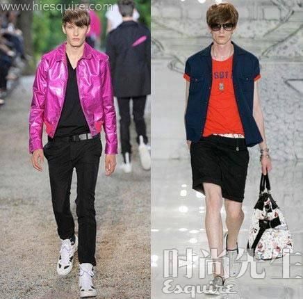 亮色以及反光面料的衣服