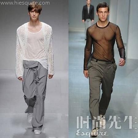 透视面料和款式