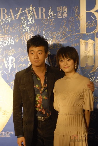 组图:2007芭莎明星慈善夜嘉宾签到-佟大为孙俪