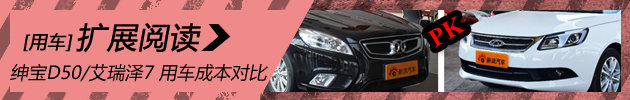 绅宝D50/艾瑞泽7 日常用车成本对比