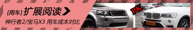 路虎神行者2/宝马X3日常用车成本对比