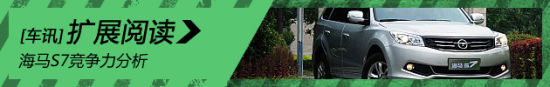 安全配置丰富 全新SUV海马S7竞争力分析
