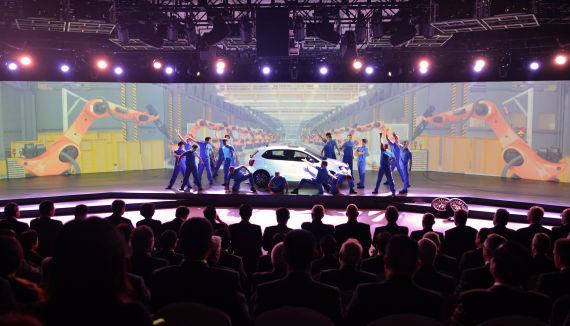 上海大众三十年庆典活动现场