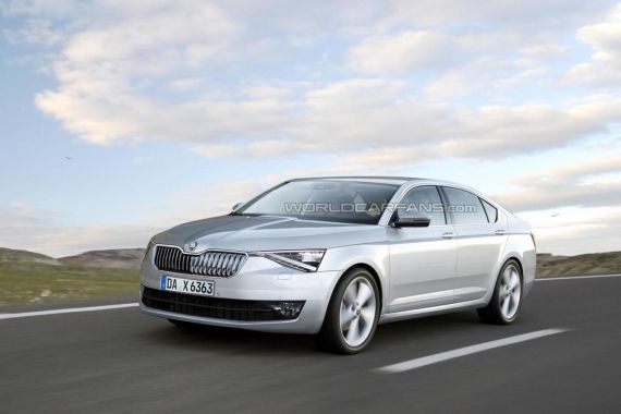 新一代斯柯达速派假想图曝光 明年上市