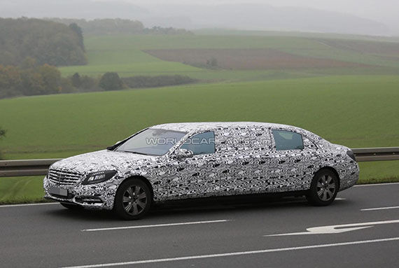 加长版奔驰S级谍照