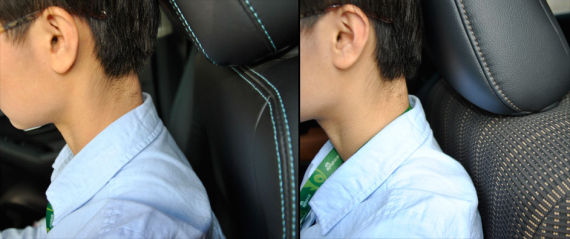 创酷座椅和驾驶者双肩的距离较大