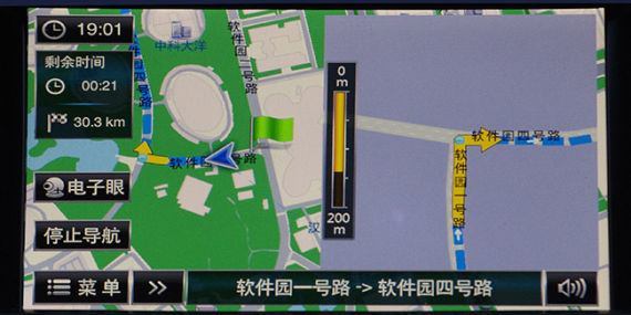 路虎揽胜运动版导航评测