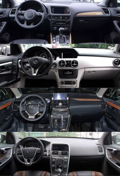 从上到下依次为Q5 GLK NX和XC60