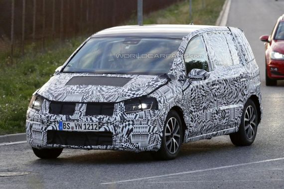 新一代大众途安最新谍照曝光 2015年上市