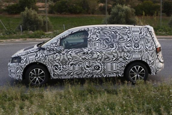 新一代大众途安最新谍照曝光 2015年上市