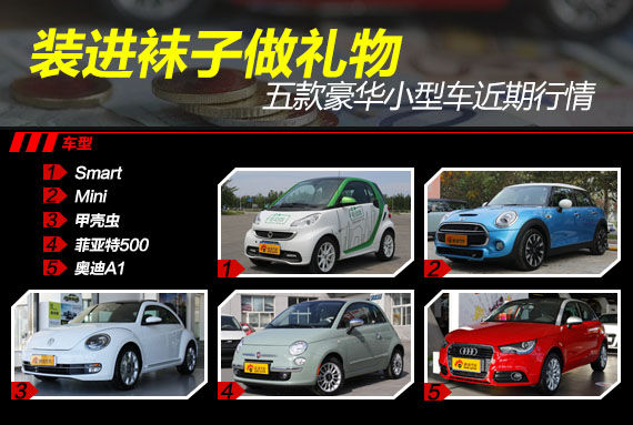 五款豪华小型车近期行情