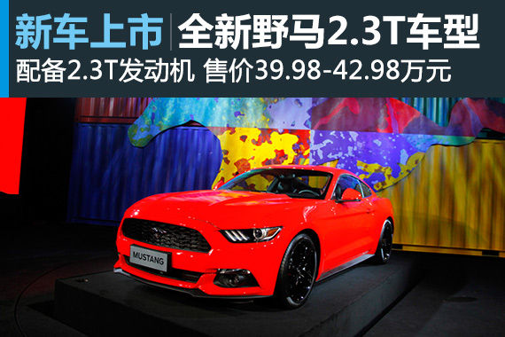 全新野马2.3T上市 售价39.98—42.98万元