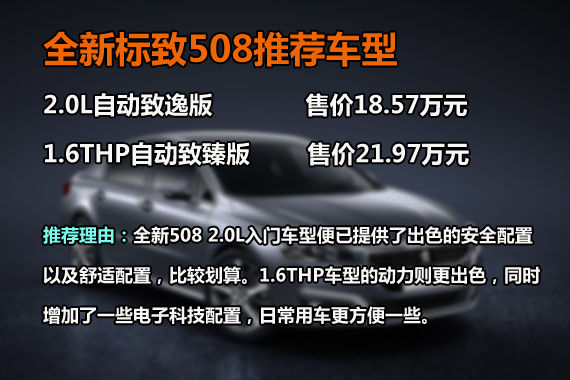 全新标致508推荐车型