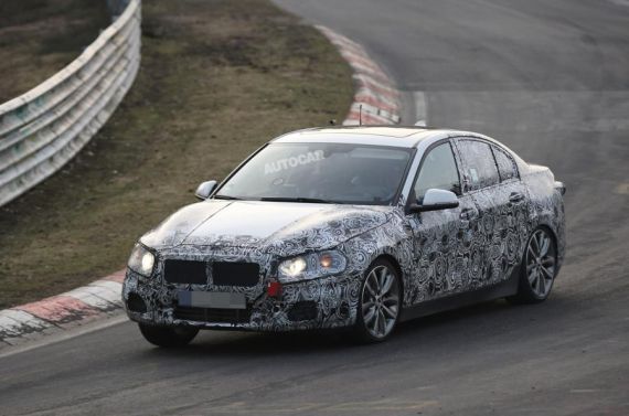 宝马1系三厢轿车谍照