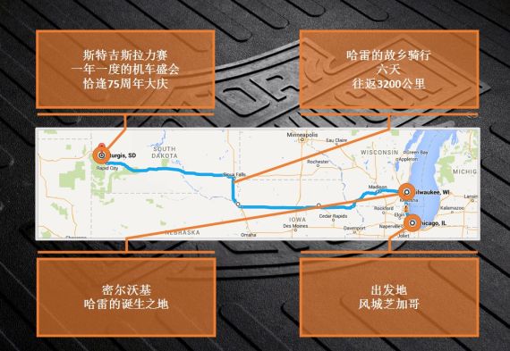 芝加哥出发到斯特吉斯拉力赛