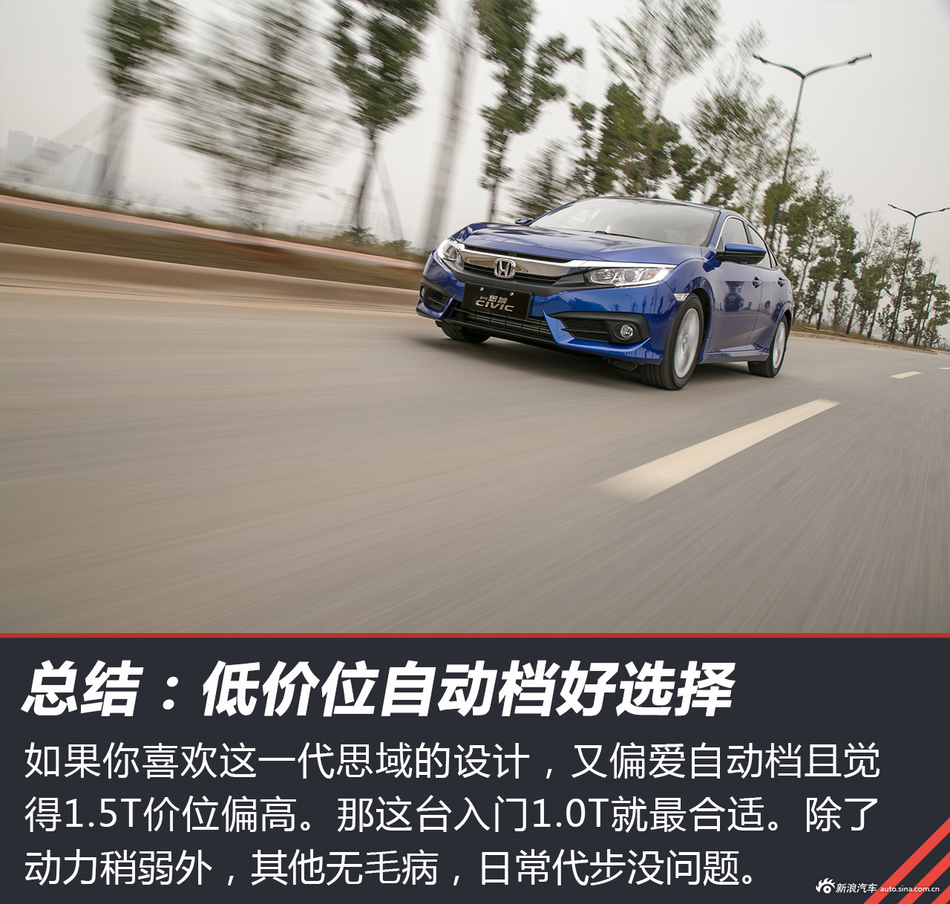 试驾思域1.0T 思铂睿混动