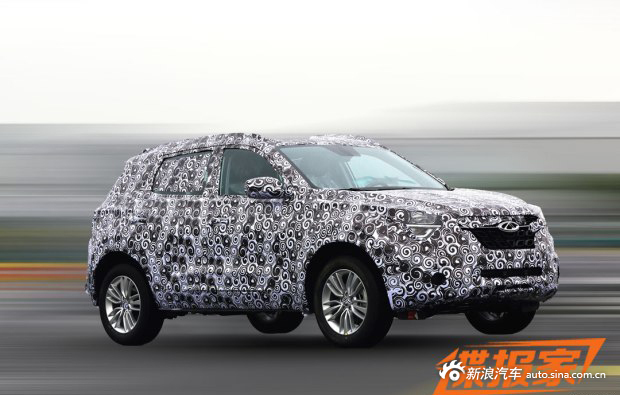 配全景天窗 奇瑞concept β量产版谍照