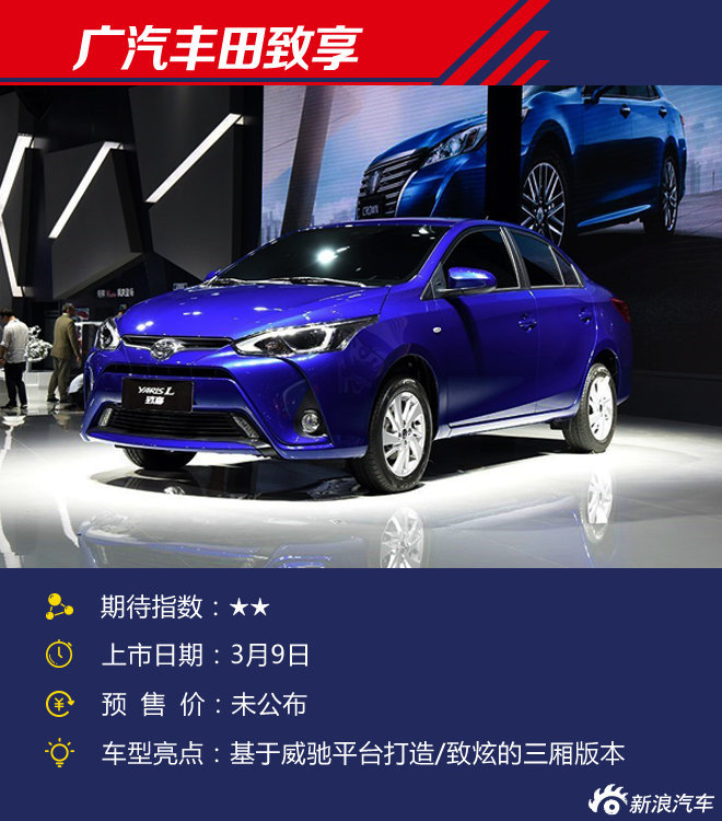 3月将上市新车展望