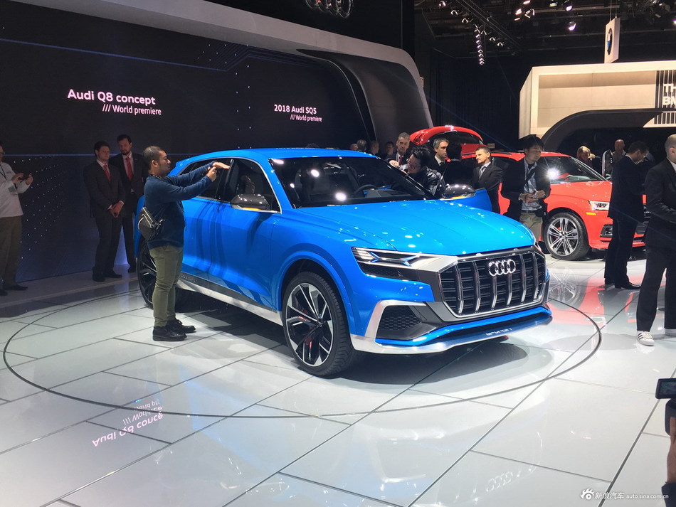 这次奥迪要让奔驰宝马颤抖了 实拍Q8概念车