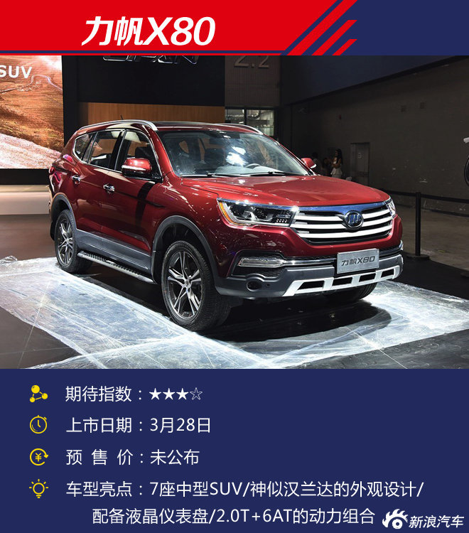 3月将上市新车展望