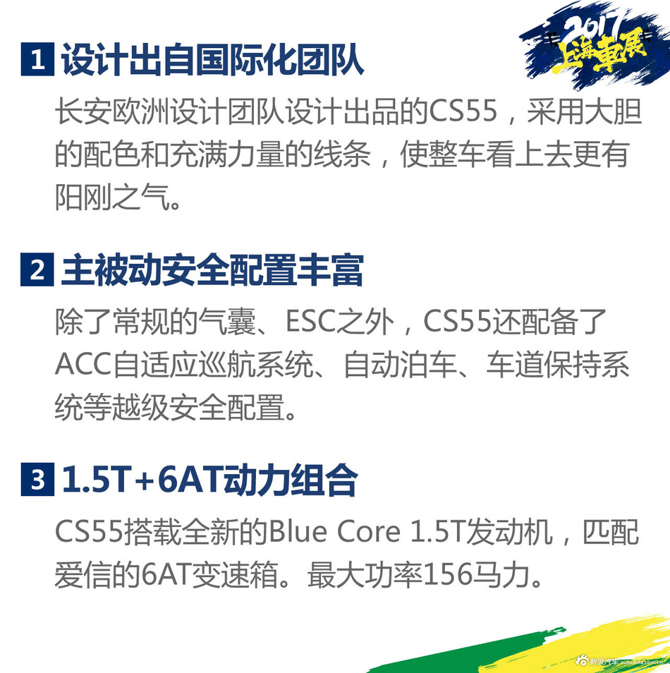 上海车展长安CS55解析