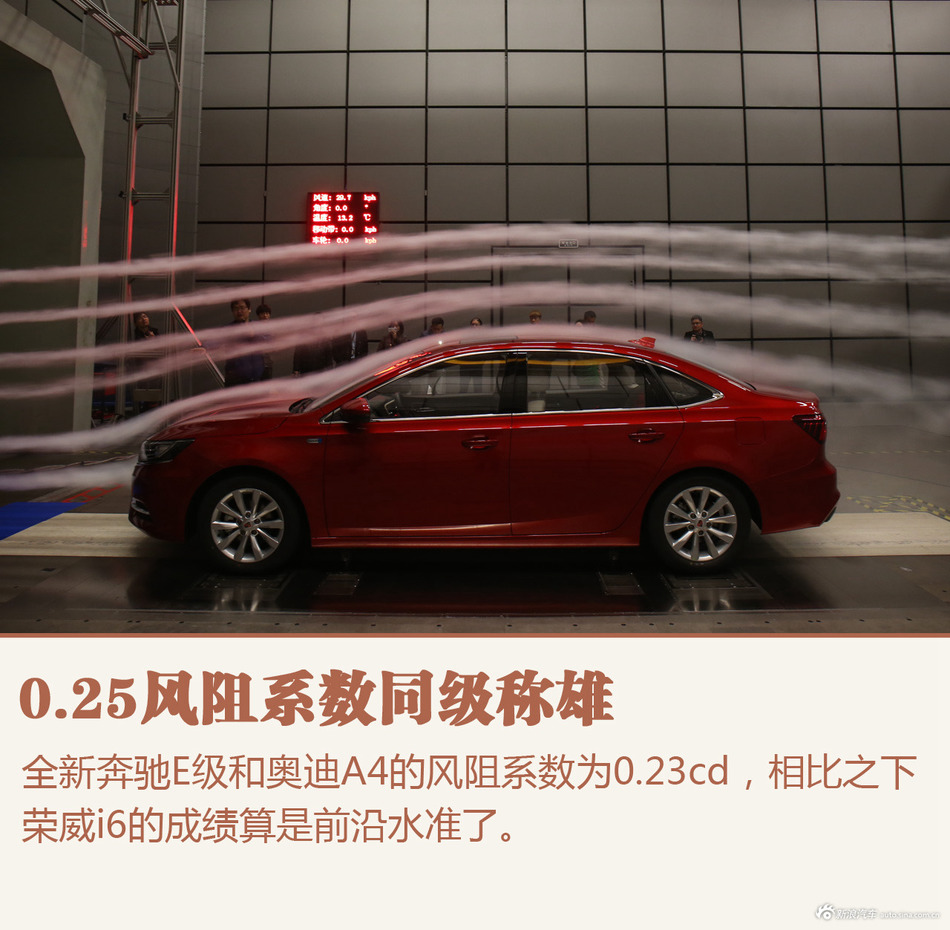 风阻媲美豪车 荣威i6风洞实验室参观