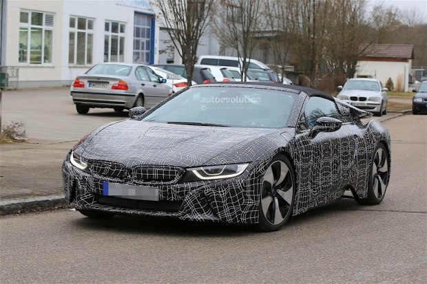 或406马力 宝马i8 Spyder量产版新谍照 