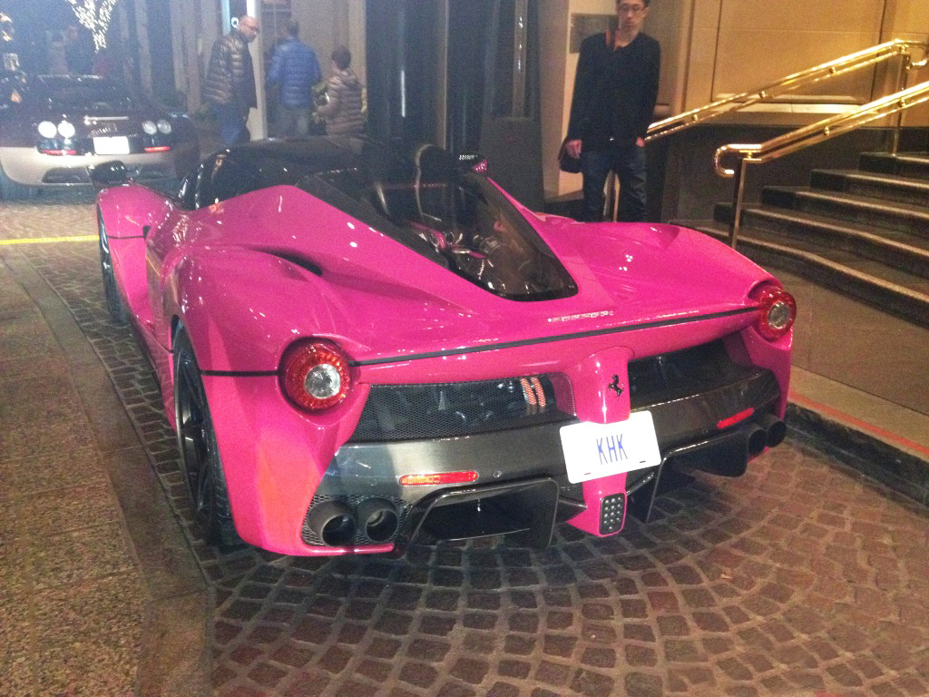 骚粉色 法拉利laferrari 太美啦
